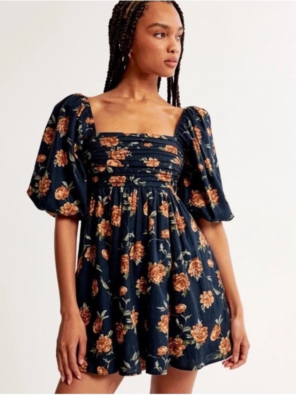 Abercrombie & Fitch Emerson Puff Sleev Mini Dress